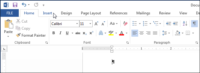 Pentru a insera data și ora în document, creați unul nou sau deschideți un document Word existent și accesați fila Inserare